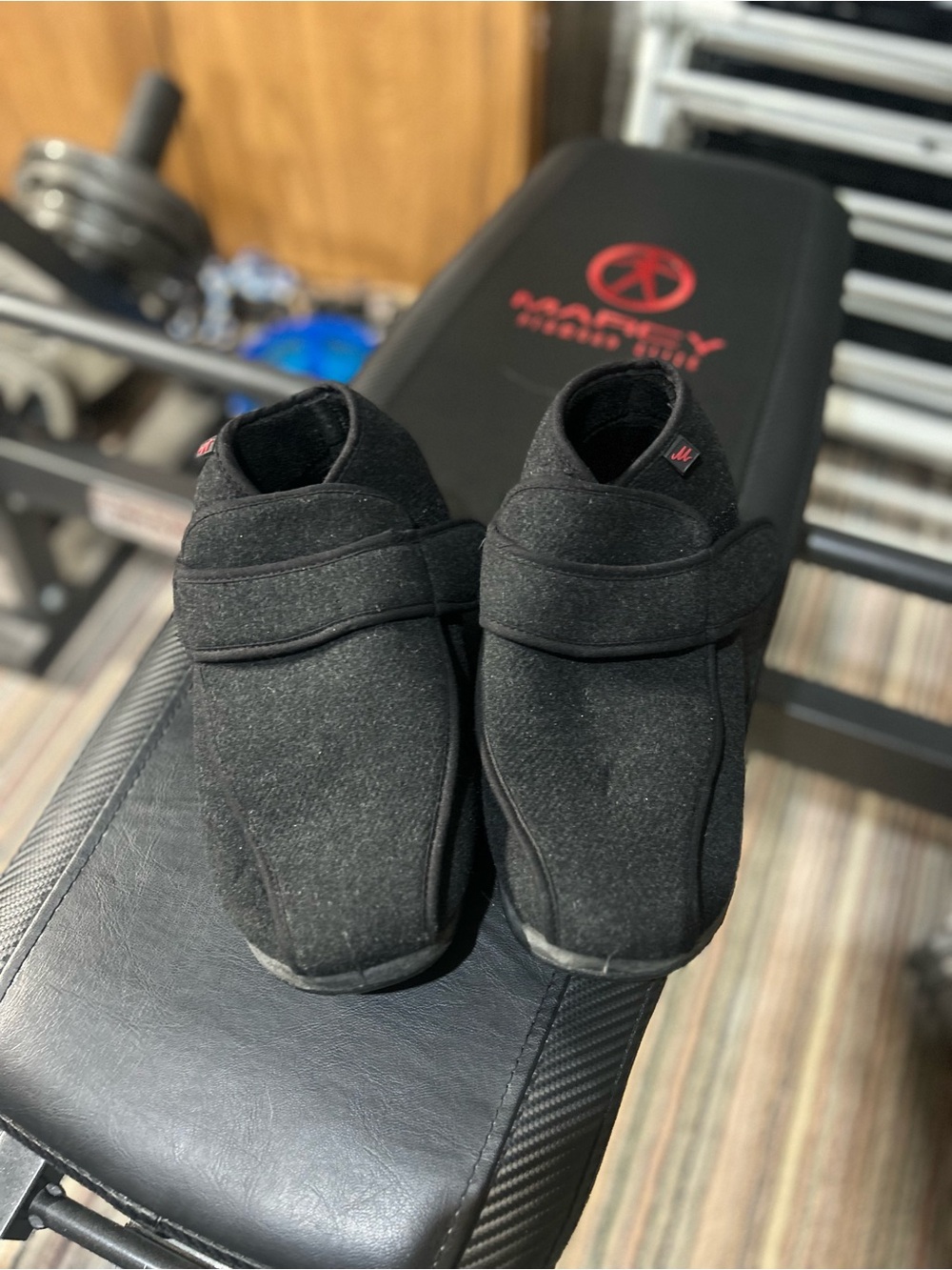 Men's Memory Foam Diabetic Shoes, Comfy Warm Plush Fleece House Shoes Size 41-7